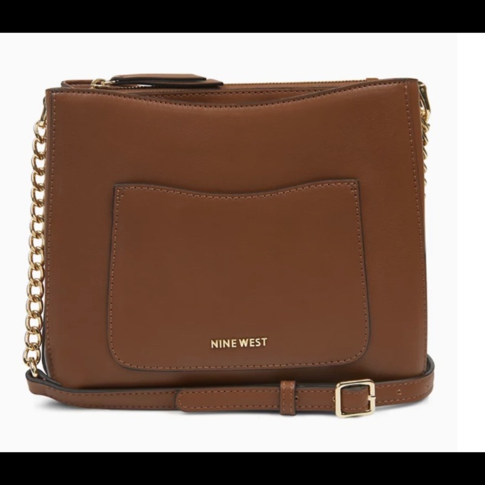 Nine West cognac large crossbody